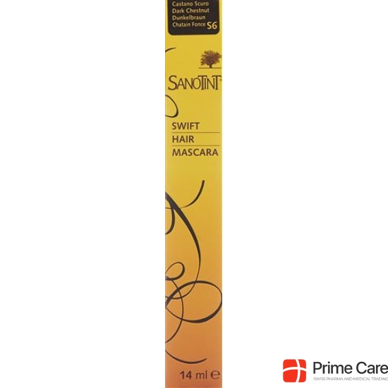 Sanotint Swift hair mascara S6 dark brown 14 ml