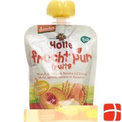 Holle Panda Peach - Pouchy peach apricot and banana with Spelled 100 g