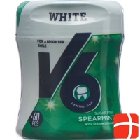 V6 White chewing gum Spearmint Ds 60 pcs