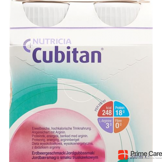 Cubitan liquid food strawberry 24 x 200 ml