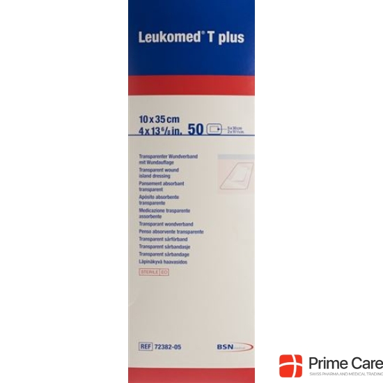 Leukomed T plus transparent wound dressing 10x35cm with dressing 5 pcs