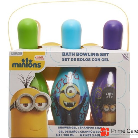 Minions Set Bowling 6x shampoo and shower + ball