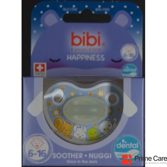 bibi soother Happiness Densil 6-16 Glow in the Dark SV-A