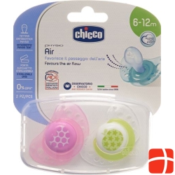 Chicco Physiological Soother silicone medium PINK 6-16m CASE IT / EN / FR