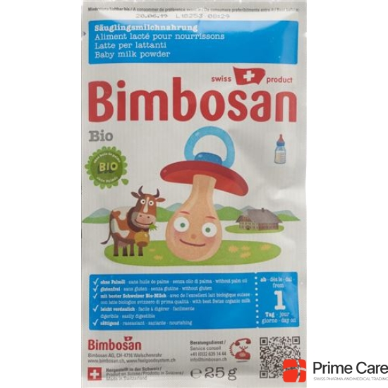 Bimbosan Bio 1 Baby milk travel portion 5 x 25 g