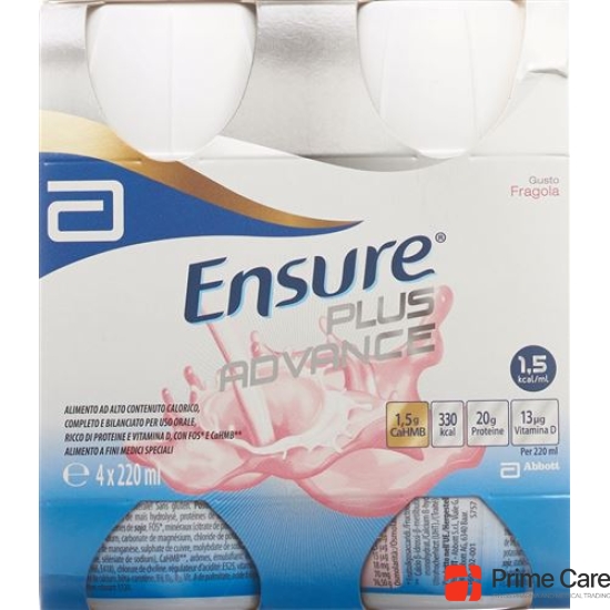 Ensure Plus Advance Strawberry 24 x 220 ml