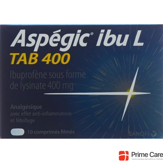 Aspegic ibu L TAB Filmtabl 400 mg of 10 pcs