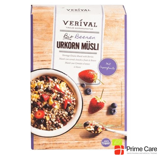 Verival Organic berries Urkorn muesli 325 g