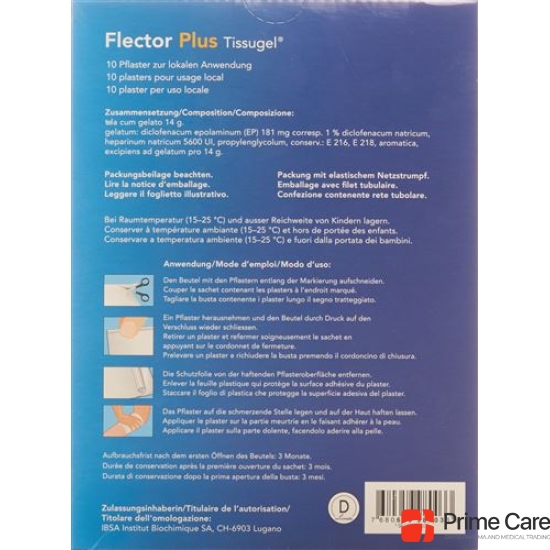 Flector Plus Tissugel Pfl 10 pcs