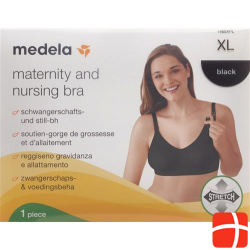 Medela Maternity and Nursing Bra XL Black