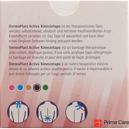 Dermaplast Active Kinesiotape 5cmx5m black buy online