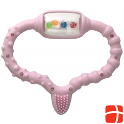 Curaprox baby teething ring pink