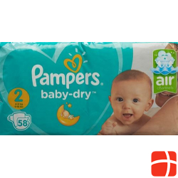 Pampers Baby Dry Grösse 2 3-6kg Mini Sparpack 58 Stück