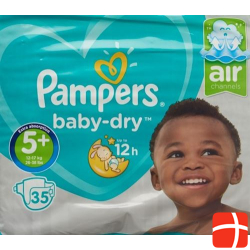 Pampers Baby Dry Grösse 5+ 12-17kg Jun Pl Sparpa 36 Stück