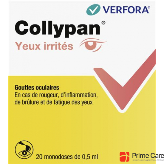 Collypan Irritierte Augen Md 20 Monodosen 0.5ml buy online