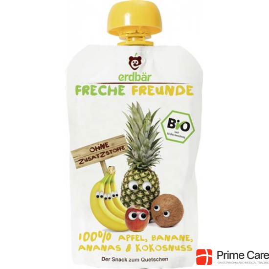 Freche Freunde Quetschmus Apfel, Banane, Ananas & Kokosnuss 100g buy online