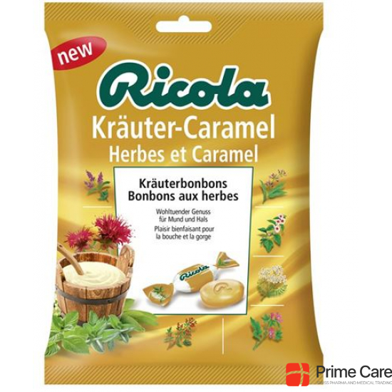Ricola Kräuter-Caramel ohne Zucker Beutel 125g buy online