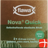 Flawa Nova Quick cohesive rice binding 2.5cmx4.5m skin color 2 pcs