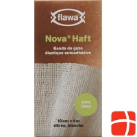 Flawa Nova prison cohesive elastic gauze bandage 10cmx4m latex-free