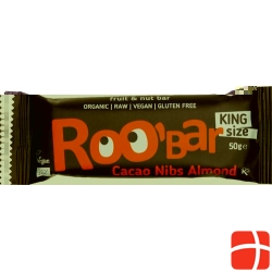 Roobar raw bar cocoa and almond splitter 16 x 50 g