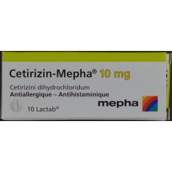 Cetirizine Mepha Lactab 10 mg 10 pcs