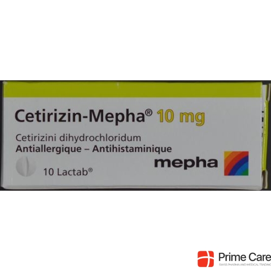 Cetirizine Mepha Lactab 10 mg 10 pcs