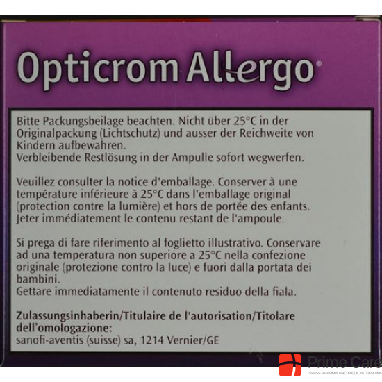 Opticrom Allergo Augentropfen 20 Monodosen 0.3ml buy online