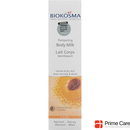 Biokosma structure body cream BIO-Apricot & organic honey 200 ml