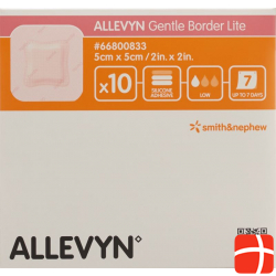 Allevyn Gentle Border Lite Wundverband 5x5cm 10 Stück