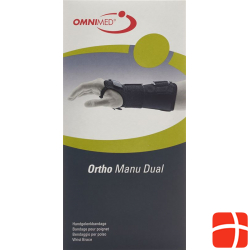 Omnimed Ortho Manu Dual Handgelenkbandage 22cm Grösse S Schwarz