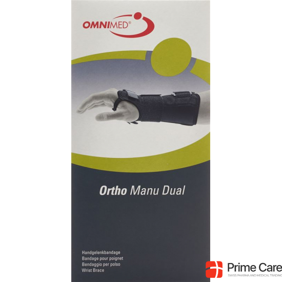 Omnimed Ortho Manu Dual Handgelenkbandage 22cm Grösse S Schwarz buy online