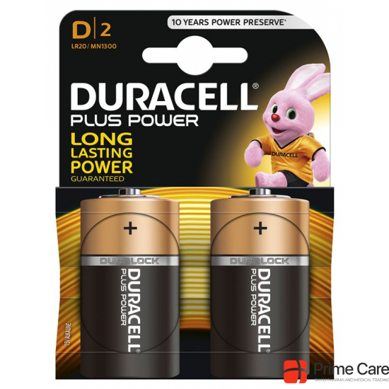 Duracell Plus Power Batterie MN1300 D 1.5V 2 Stück buy online