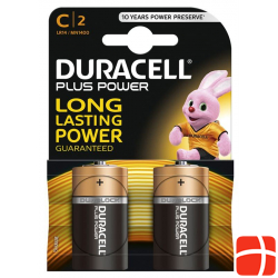 Duracell Plus Power Batterie MN1400 C 1.5V 2 Stück