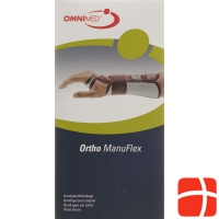 Omnimed Ortho ManuFlex Handgelenkbandage 22cm Rechts Grösse L Grau-Bordeaux