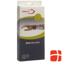 Omnimed Ortho ManuFlex Handgelenkbandage 22cm Links Grösse S Grau-Bordeaux