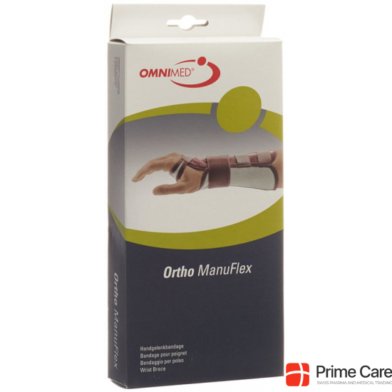 Omnimed Ortho ManuFlex Handgelenkbandage 22cm Links Grösse S Grau-Bordeaux buy online