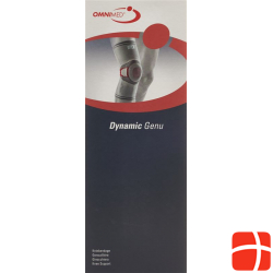 Omnimed Dynamic Genu Kniebandage Grösse M Grau-Bordeaux