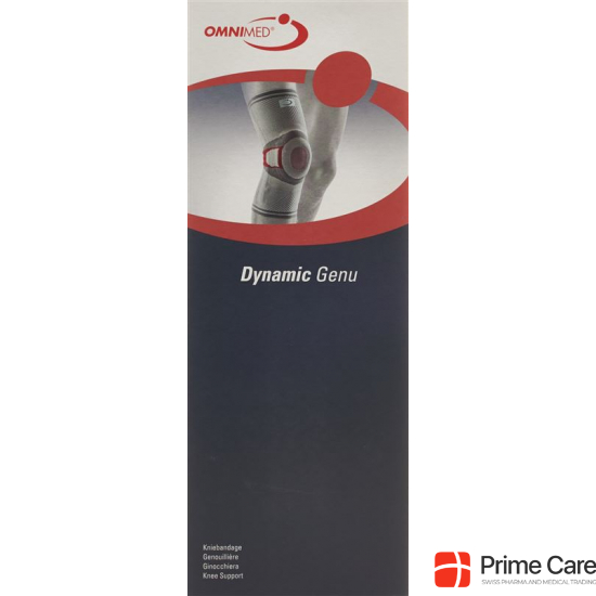 Omnimed Dynamic Genu Kniebandage Grösse M Grau-Bordeaux buy online