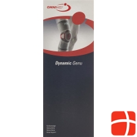 Omnimed Dynamic Genu Kniebandage Grösse L Grau-Bordeaux