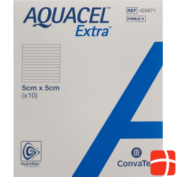 Aquacel Extra Hydrofiber Verb 5x5cm (n) 10 Stück