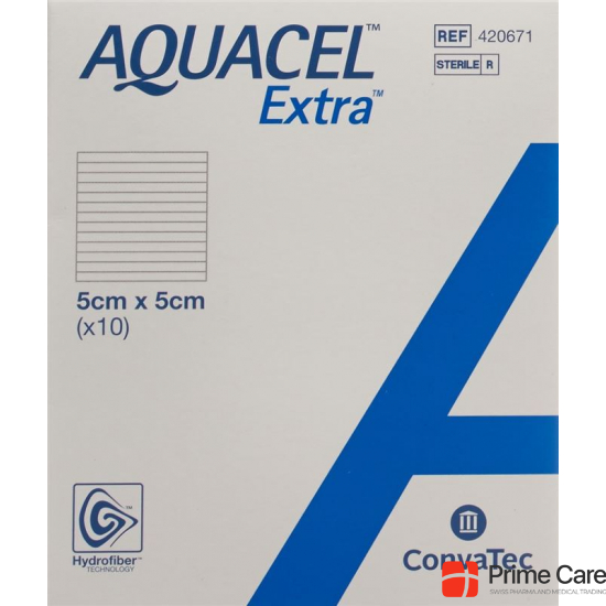 Aquacel Extra Hydrofiber Verb 5x5cm (n) 10 Stück buy online