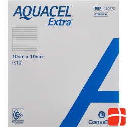 Aquacel Extra Hydrofiber Verb 10x10cm (n) 10 Stück