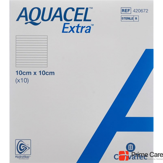 Aquacel Extra Hydrofiber Verb 10x10cm (n) 10 Stück buy online
