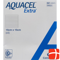Aquacel Extra Hydrofiber Verb 15x15cm (n) 5 Stück