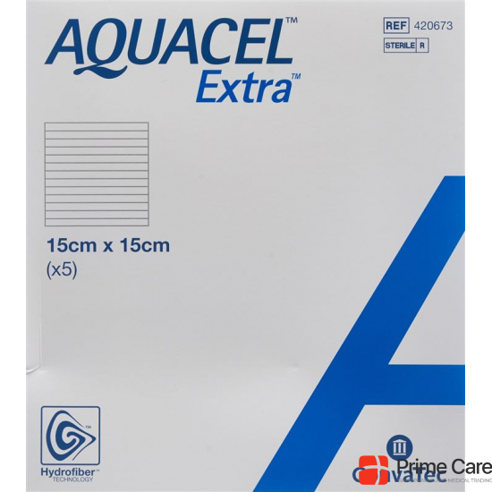 Aquacel Extra Hydrofiber Verb 15x15cm (n) 5 Stück buy online