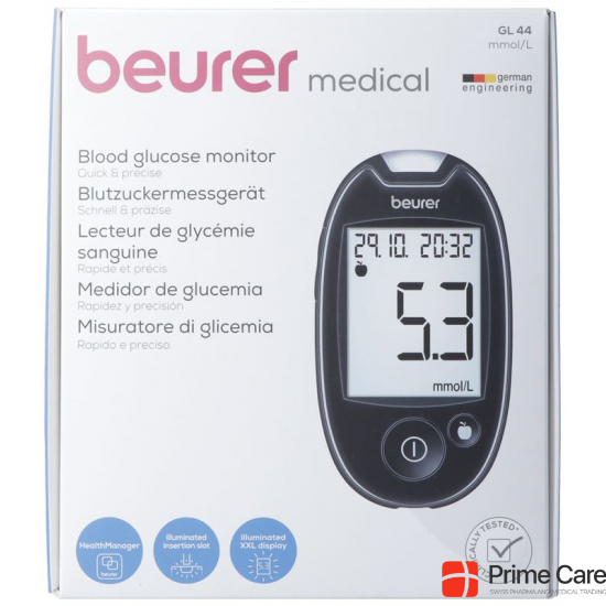 Beurer Blutzuckermessgerät Easy To Use Gl44 Mmol/ buy online