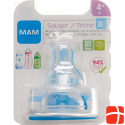 MAM Ersatzsauger Flasche Tropffrei 4+ Monate 2 Stück