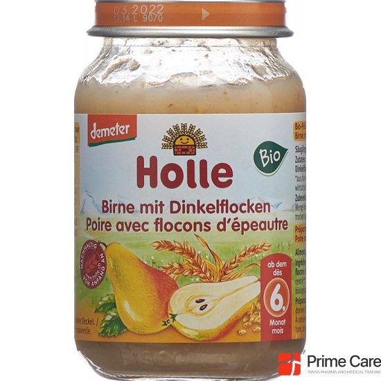 Holle Pear with Spelt Flakes from the 6th month Bio 190g buy online