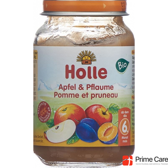 Holle Apple & Plum from the 6th month Organic 190g buy online
