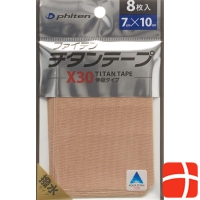 Phiten Aqua Titan Tape X30 7 cm x 10 cm elastisch 8 Stück